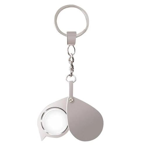 Лупа міні кишенькова 20x брелок лінза скляна Silver (957109) Лупа міні кишенькова 20x брелок лінза скляна Silver (957109)