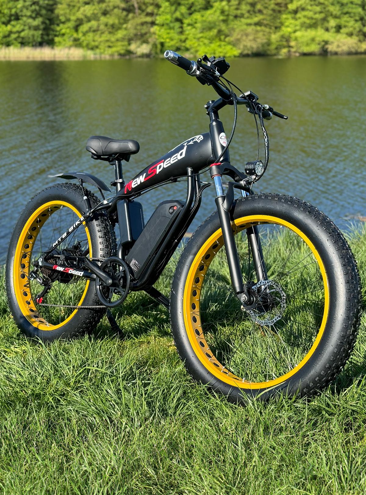 Электровелосипед New Speed 1000W 48V 17Ah с широкими колесами Черный (73474) - фото 6 Электровелосипед New Speed 1000W 48V 17Ah с широкими колесами Черный (73474) - фото 6