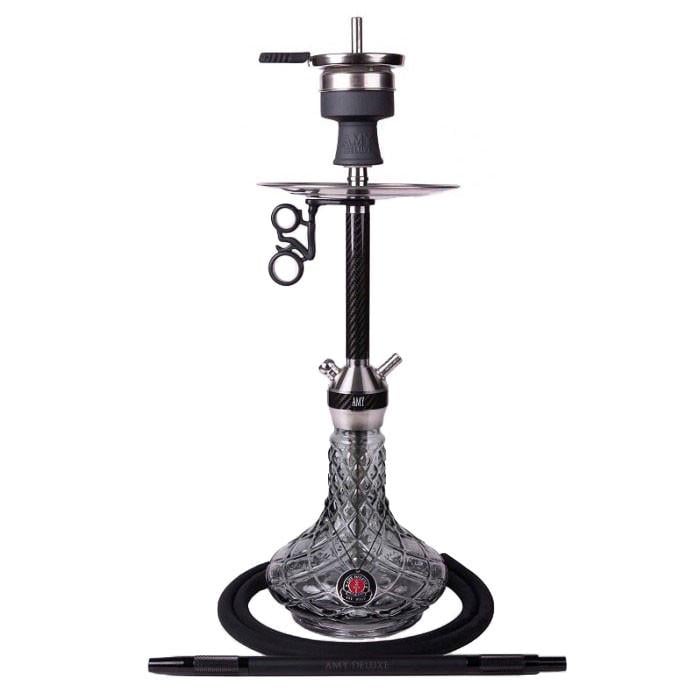 Кальян Amy Deluxe SS 32.02 S Carbinica Hybrid на 1 персону 65 см Черный (1288971357)