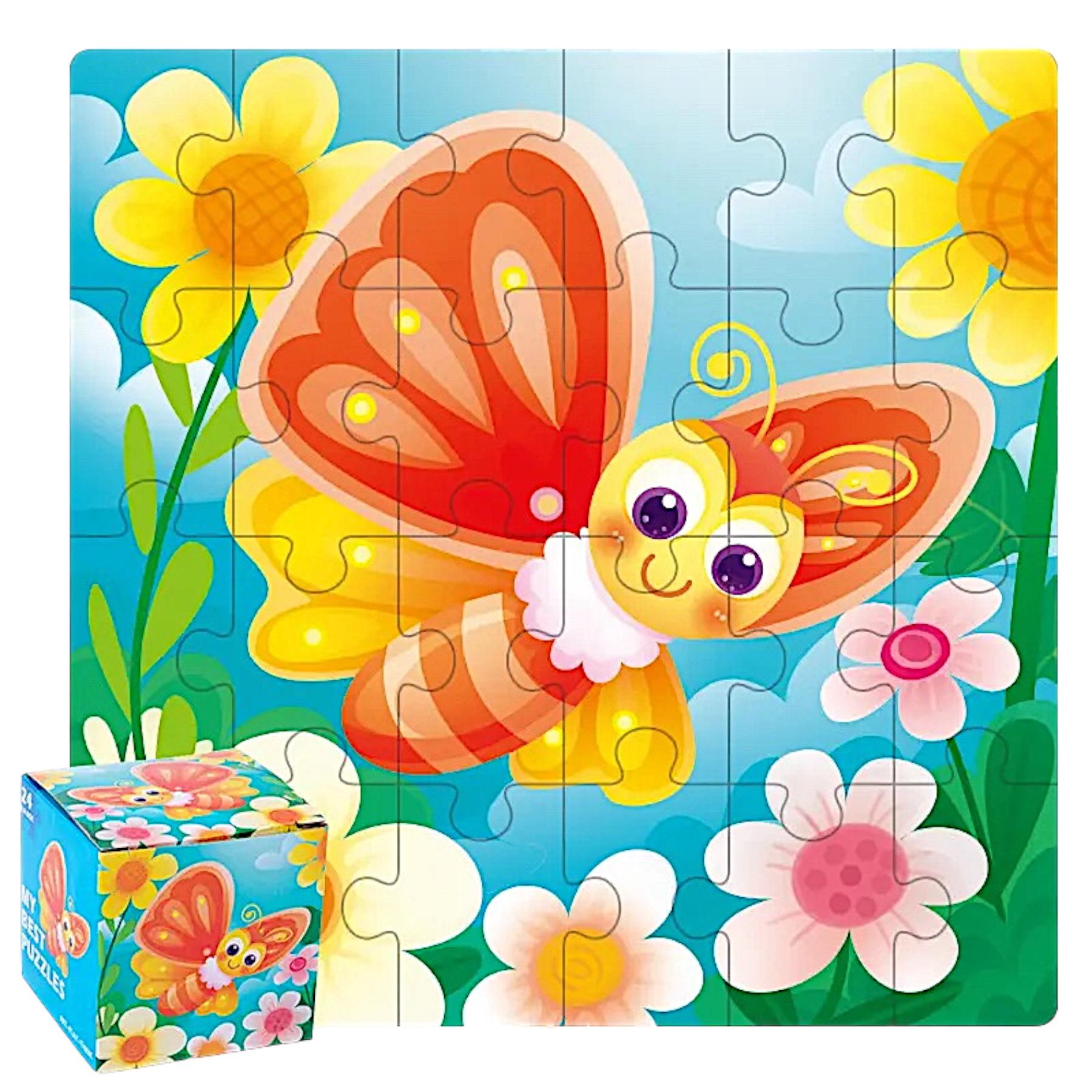 Пазл двухсторонний Бабочка №24і в коробке (111637)