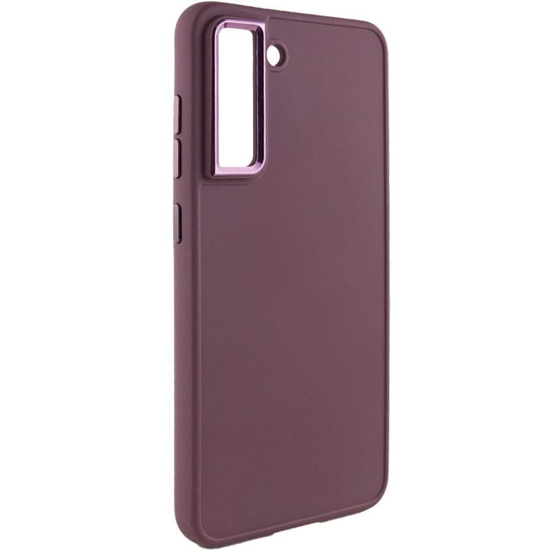 Противоударный TPU чехол Bonbon Metal Style для Samsung Galaxy S24+ Бордовый / Plum