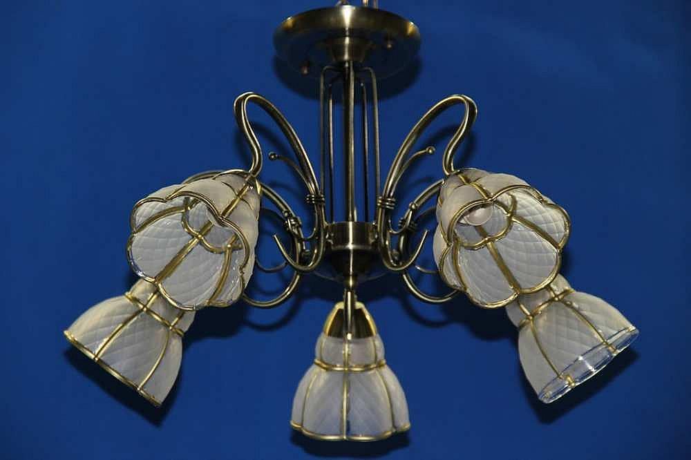 Люстра с плафонами Ray L830897/5 AB (IR005940)