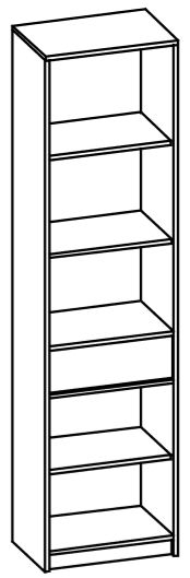 Вітрина Мебель-Сервіс 1Д1В1Ш Tips Дуб самоа/Білий (27110903) - фото 2 Вітрина Мебель-Сервіс 1Д1В1Ш Tips Дуб самоа/Білий (27110903) - фото 2