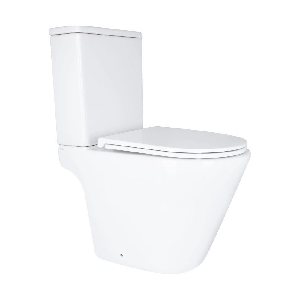 Унитаз напольный Qtap Dove Rimless безободочный 605x370 мм Белый (00052622) Унитаз напольный Qtap Dove Rimless безободочный 605x370 мм Белый (00052622)