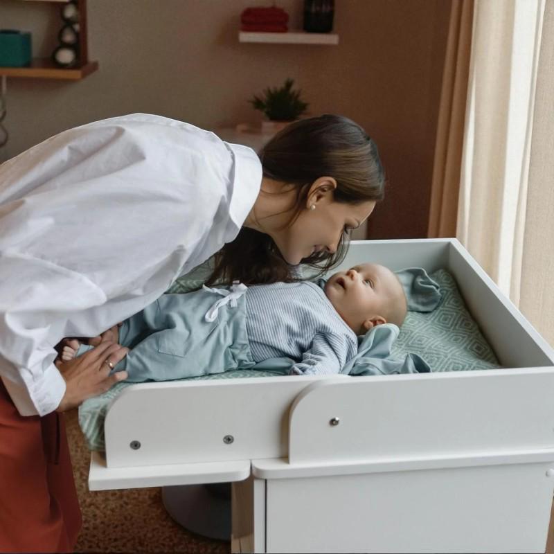 Комод для новорожденных с выдвижными ящиками 90х45х90 см Белый (DSK-901) - фото 3 Комод для новорожденных с выдвижными ящиками 90х45х90 см Белый (DSK-901) - фото 3