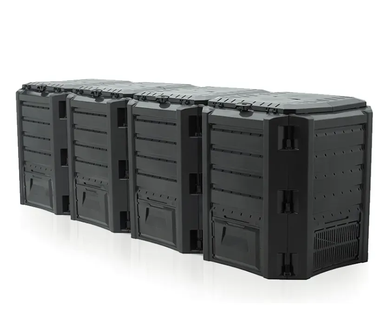 Компостер садовый 4-модульный 1600 л Черный (33334251)