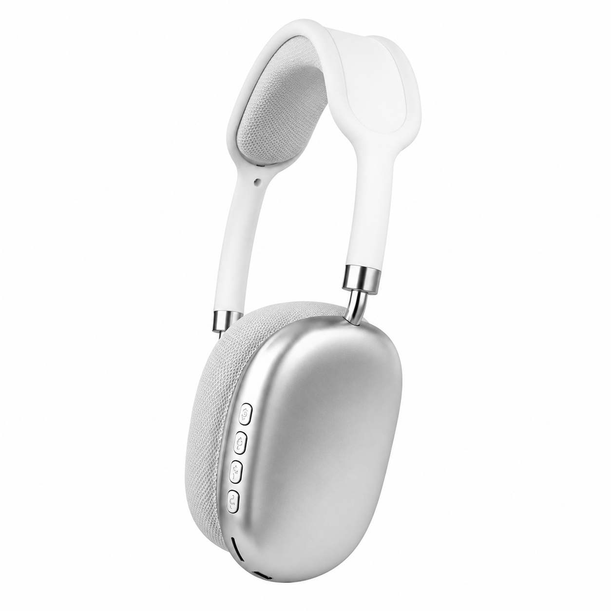 Наушники беспроводные накладные Bluetooth с микрофоном MP3 microSD и AUX Белый (jmpx 5109)