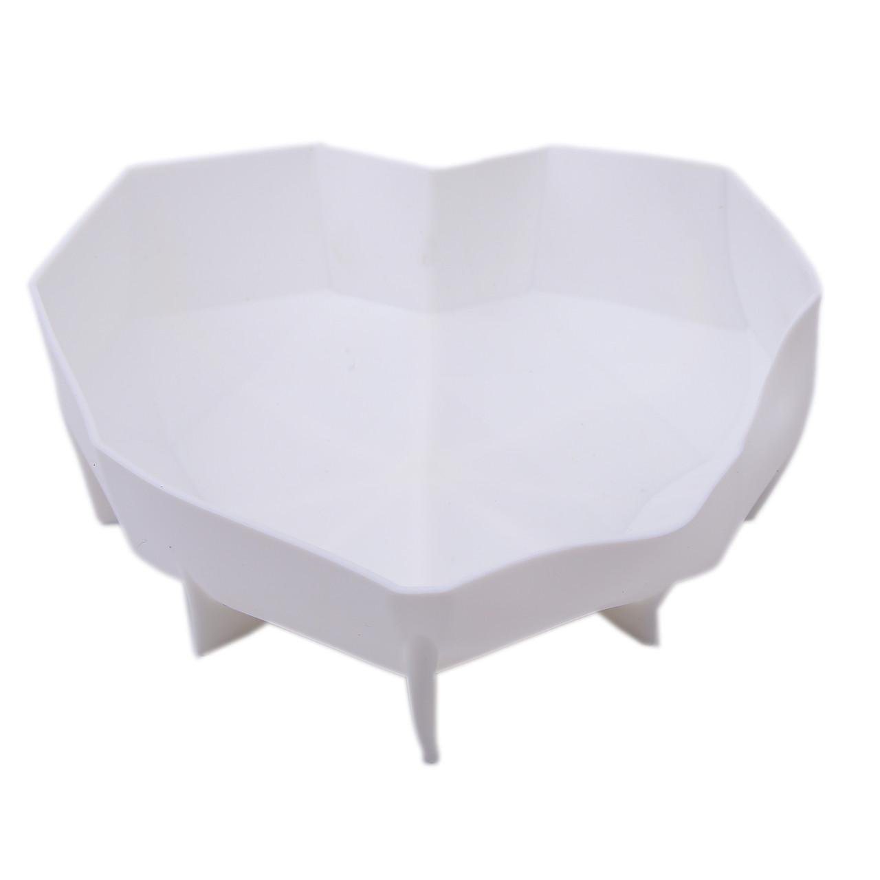 Форма силиконовая для эвроторта Сердце-оригами 18,5х17,5 см (2356744490)