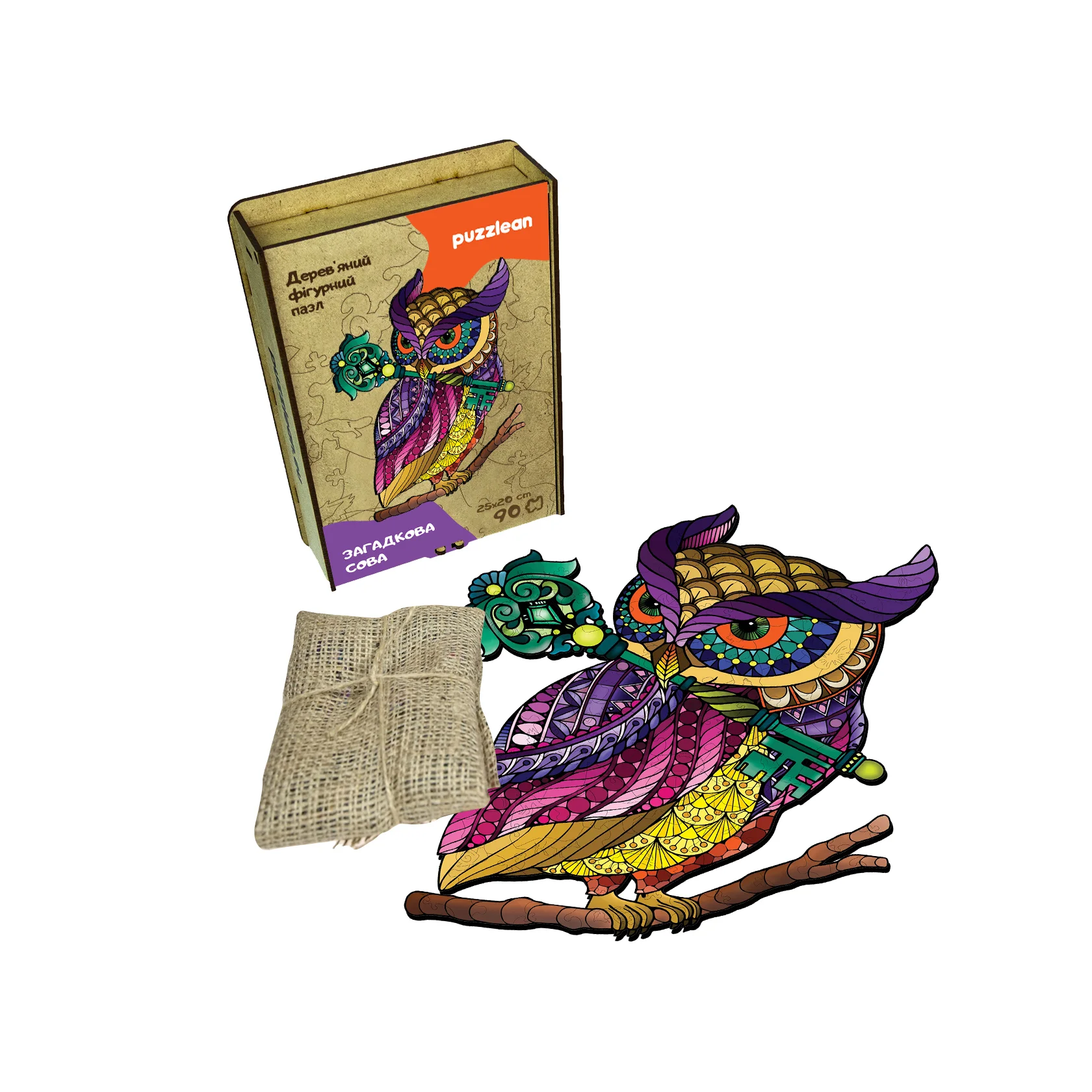 Пазл деревянный Загадочная Сова А4 (1160-4) - фото 3