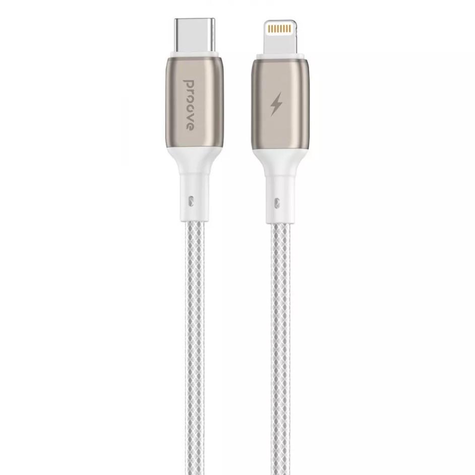 Кабель Proove Dense Metal Type-C to Lightning 27W 1 м White