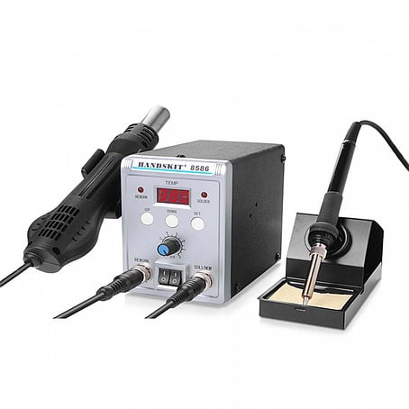 Паяльная станция 2в1 Kasadi 8586 паяльник и компрессорный фен  (11-9-13-0117)