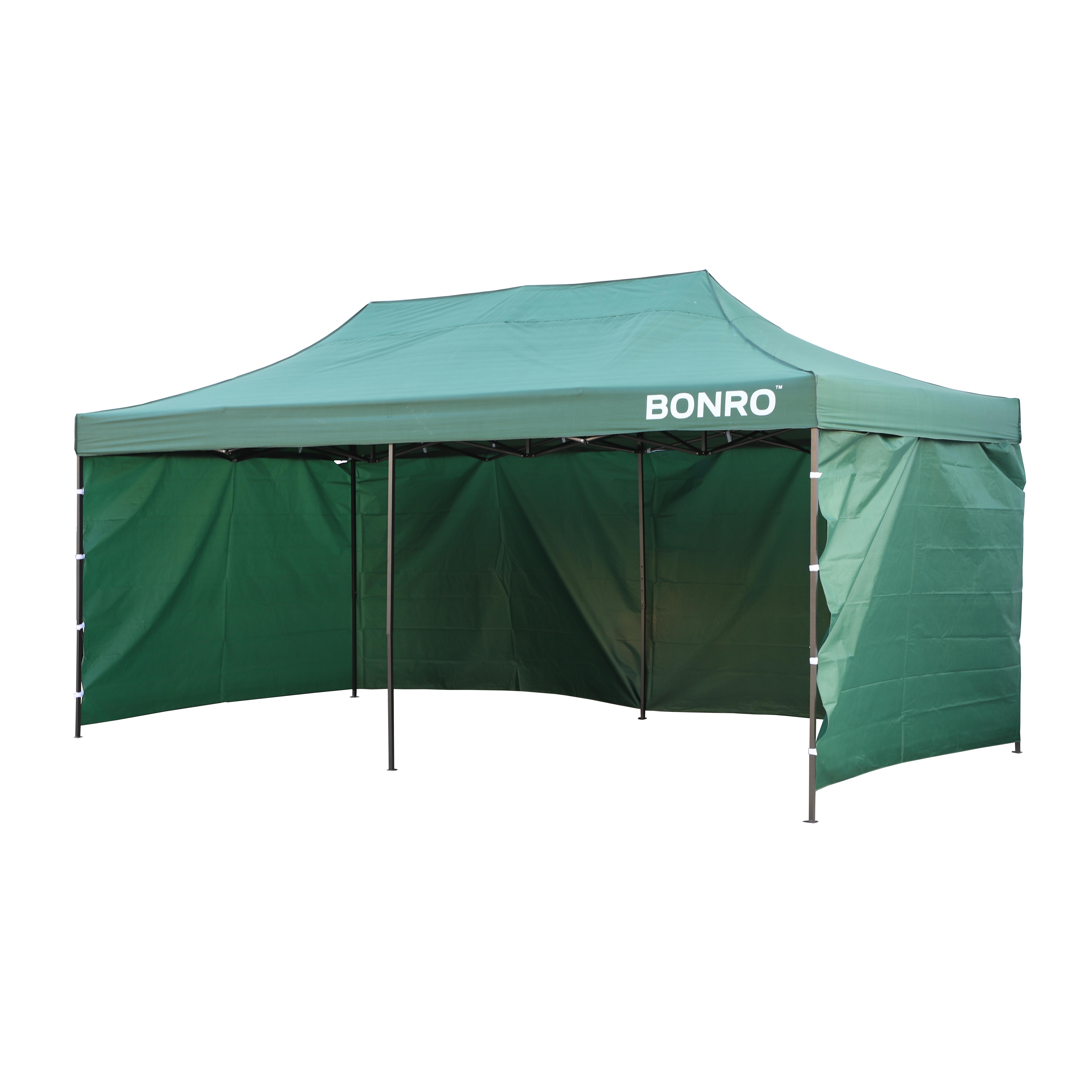 Намет-павільйон розсувний Bonro B-9006 з стінками та сумкою 3х6 Зелений (6016)