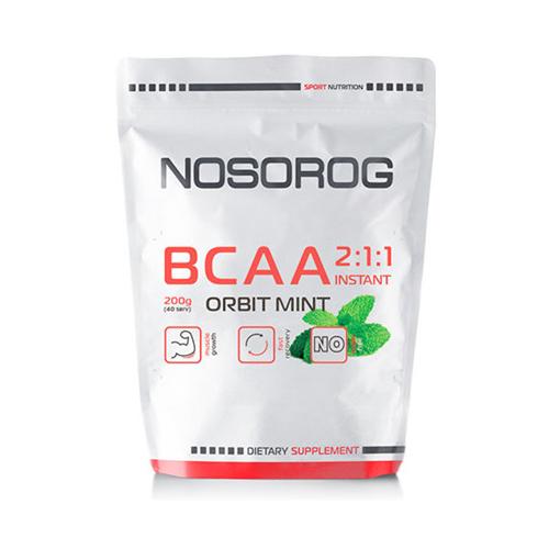 Амінокислота BCAA для спорту Nosorog Nutrition BCAA 2:1:1 200 г 36 порцій Orbit Mint