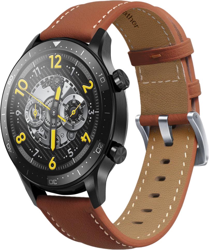 Ремешок кожаный Folsa для Realme Watch S Pro Brown (31565-30) - фото 1 Ремешок кожаный Folsa для Realme Watch S Pro Brown (31565-30) - фото 1