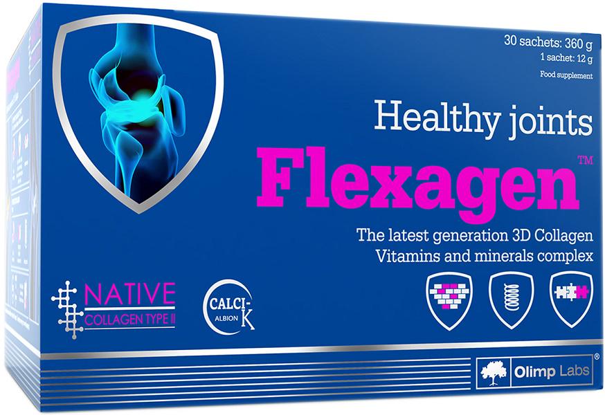 Хондропротектор для спорту Olimp Nutrition Flexagen 30 sachet Raspberry