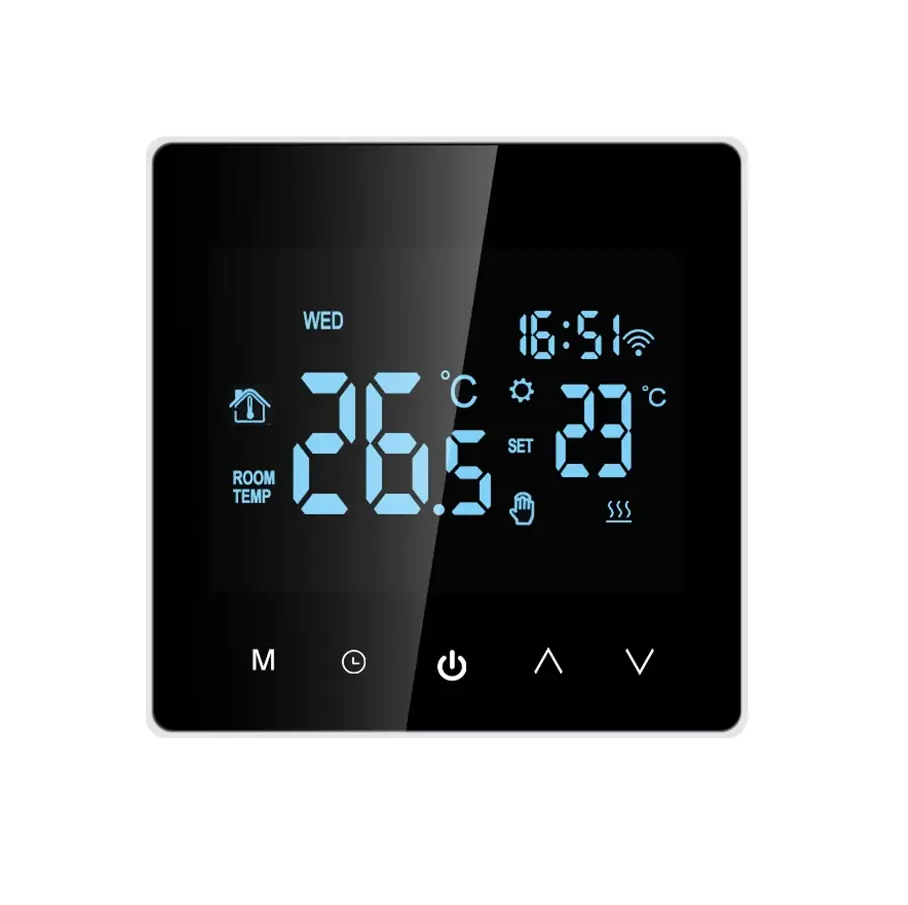 Термостат умный программируемый сенсорный AVATTO TUYA 16A для теплого пола с Wifi управлением