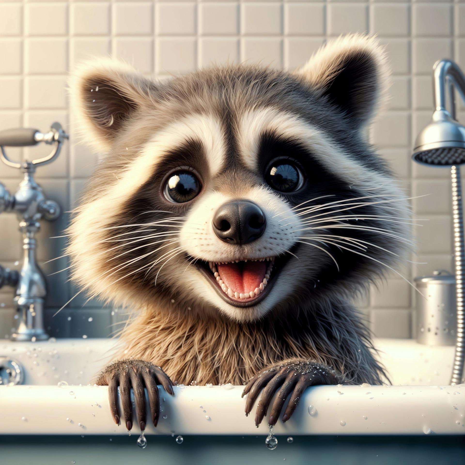 Пазл дерев'яний фігурний Єнот у ванній А5 дерев'яна коробка 35 елементів Пазл дерев'яний фігурний Єнот у ванній А5 дерев'яна коробка 35 елементів