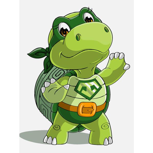 Картина по номерам Brushme Kids Ракушка ниндзя 30х40 см (MEX7109)