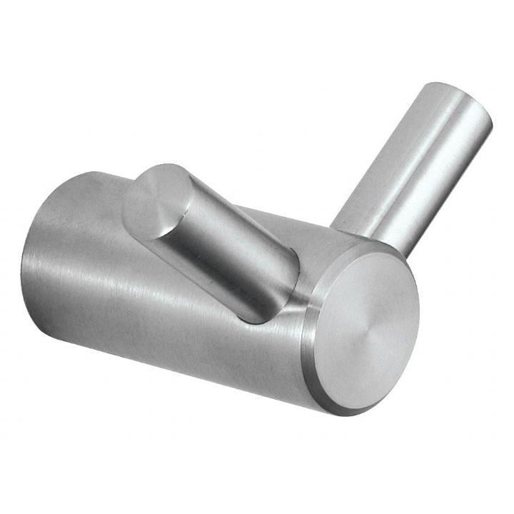 Крючок двойной NOFER ROMA из нержавеющей стали Серебряный (LM-16821.S)