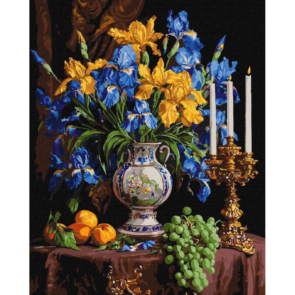 Набір для розпису по номерах Ideyka Розкішні іриси КНО3287 40x50 см (MTT-193430)