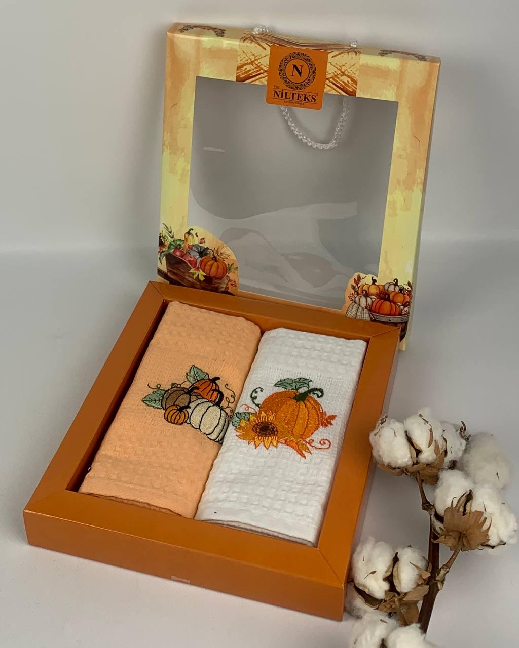 Набір кухонних рушників Nilteks Pumpkin 2 2 шт. (CN33247)