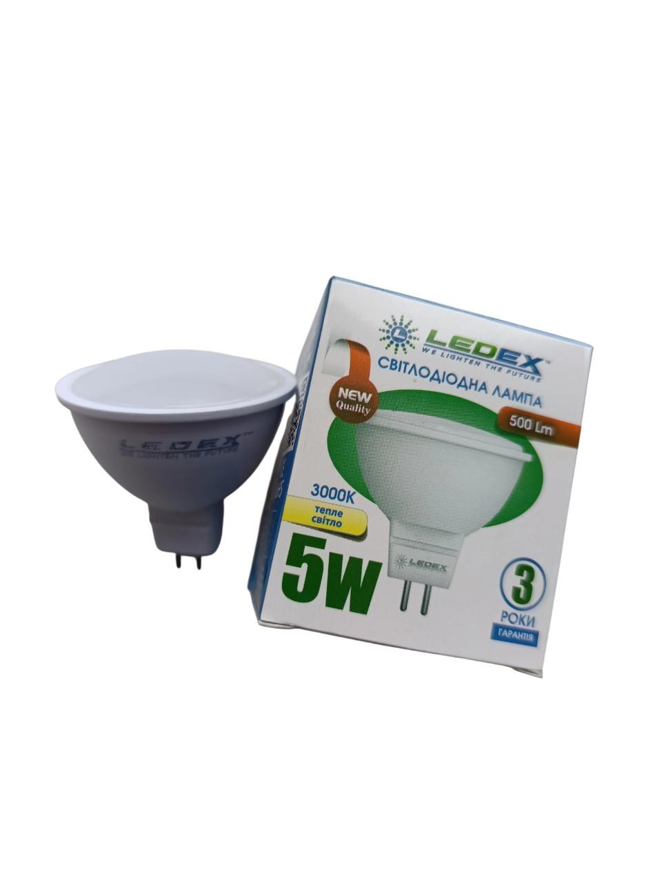 Светодиодная лампа потолочная Ledex Софит MR16 5W 5W GU5.3 3000K (101573)