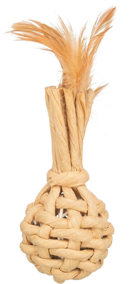 Іграшка з паперової пряжі та пір'я Trixie 15 см