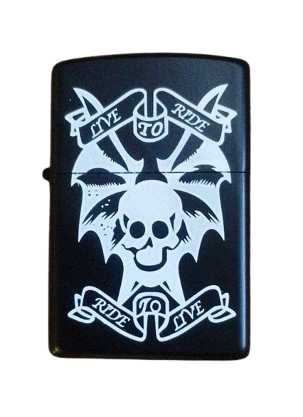 Зажигалка бензиновая карманная Star Lighters BS0887 Ride to live (2976B)