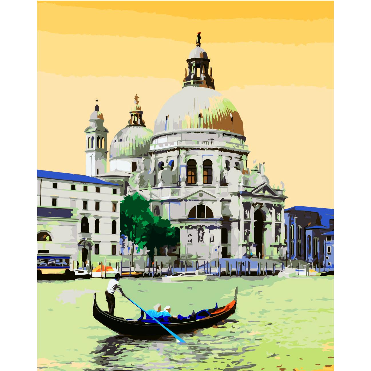 Картина по номерам Strateg Венецианский гондольер 40x50 см (VA-2735)