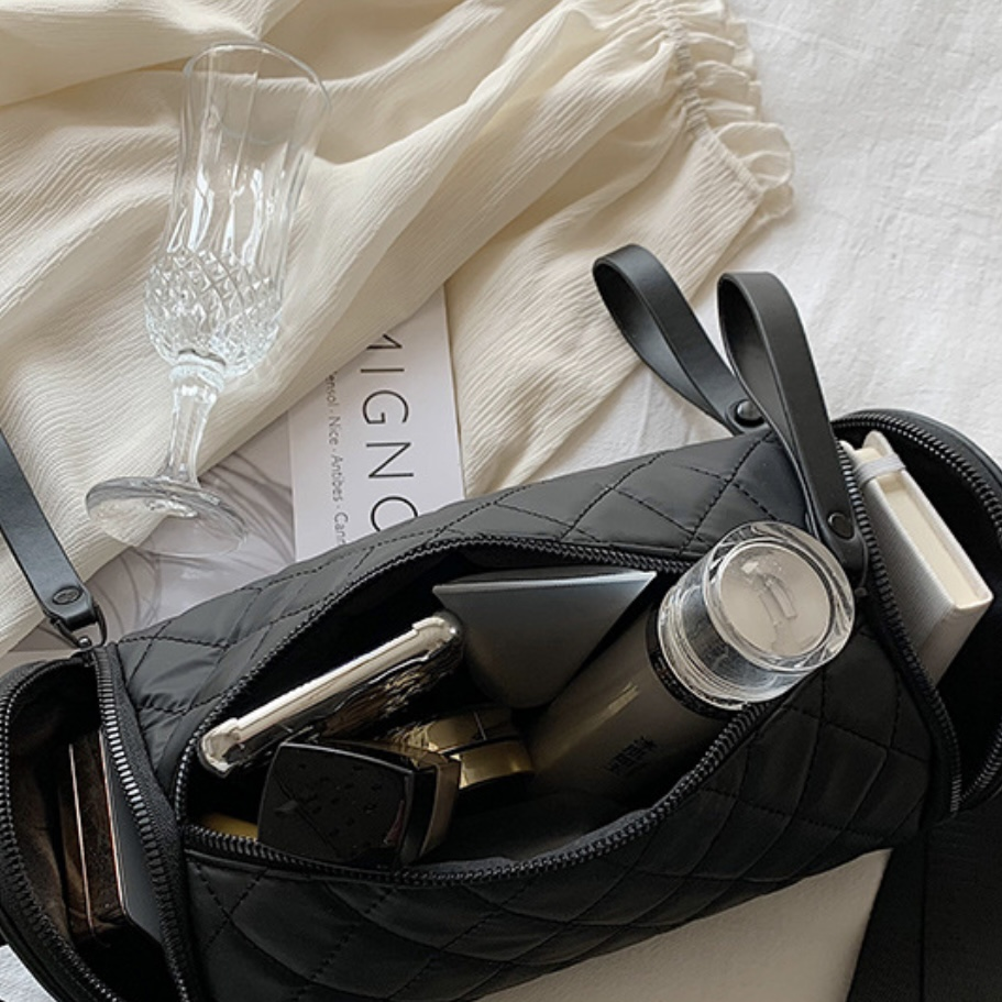 Сумка крос-боді RomiasBag стьобана жіноча Чорний (2101) - фото 10