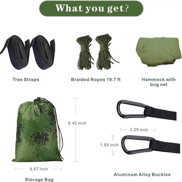 Гамак-спальный мешок с москитной сеткой (5002) - фото 9