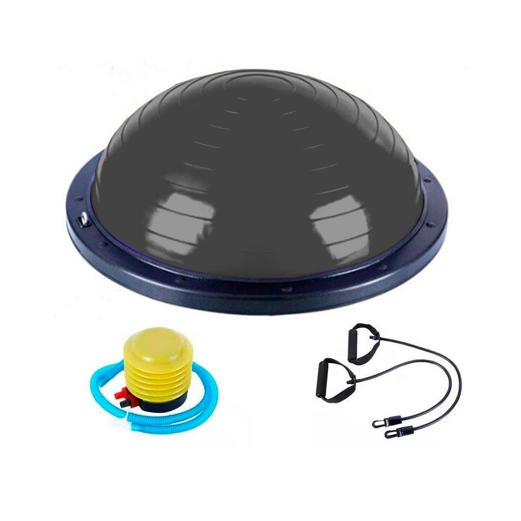 Балансувальна платформа BOSU напівсфера 60 см з насосом Сірий - фото 1 Балансувальна платформа BOSU напівсфера 60 см з насосом Сірий - фото 1