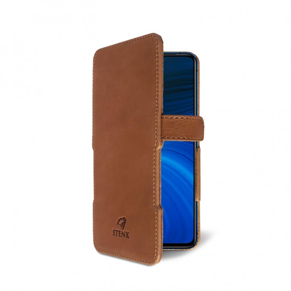 Чехол книжка Stenk Prime для Realme X2 Pro Коричневый (66871)