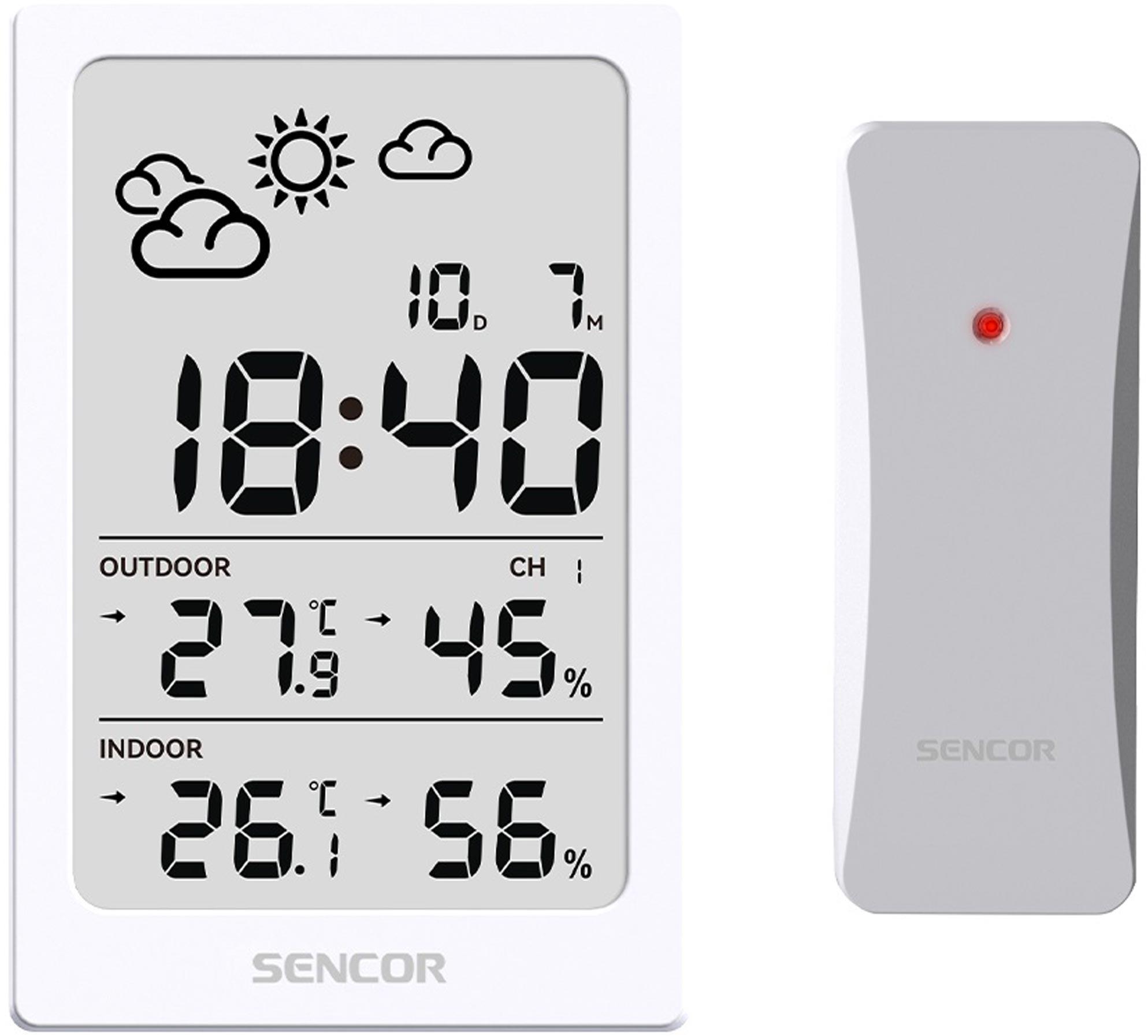 Метеостанция электронная Sencor SWS 2300W с беспроводным датчиком Белый (28745674) - фото 2 Метеостанция электронная Sencor SWS 2300W с беспроводным датчиком Белый (28745674) - фото 2