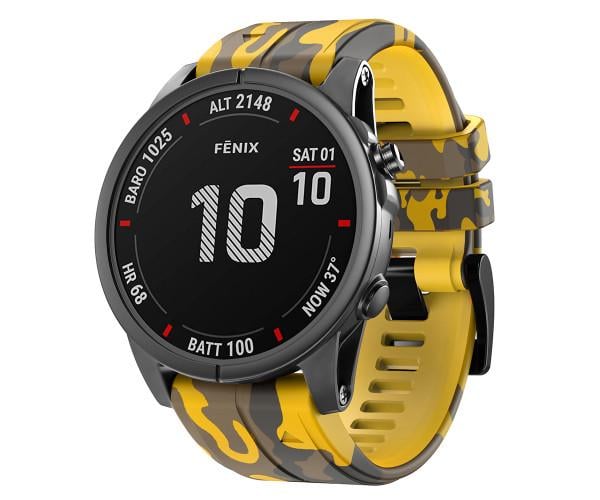Ремешок Silicone Army для Garmin Fenix 7/7 Pro/6/6 Pro/Instinct 2/Solar 2 22 мм Желтый Ремешок Silicone Army для Garmin Fenix 7/7 Pro/6/6 Pro/Instinct 2/Solar 2 22 мм Желтый