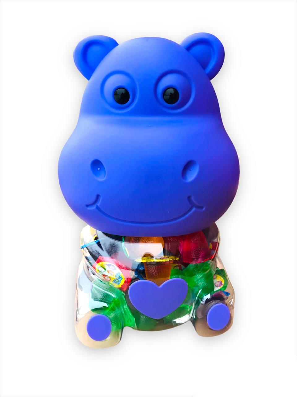 Желе фруктовое Akbulak Fruit Jelly Бегемот в банке-копилка 100 шт. (00000005005)