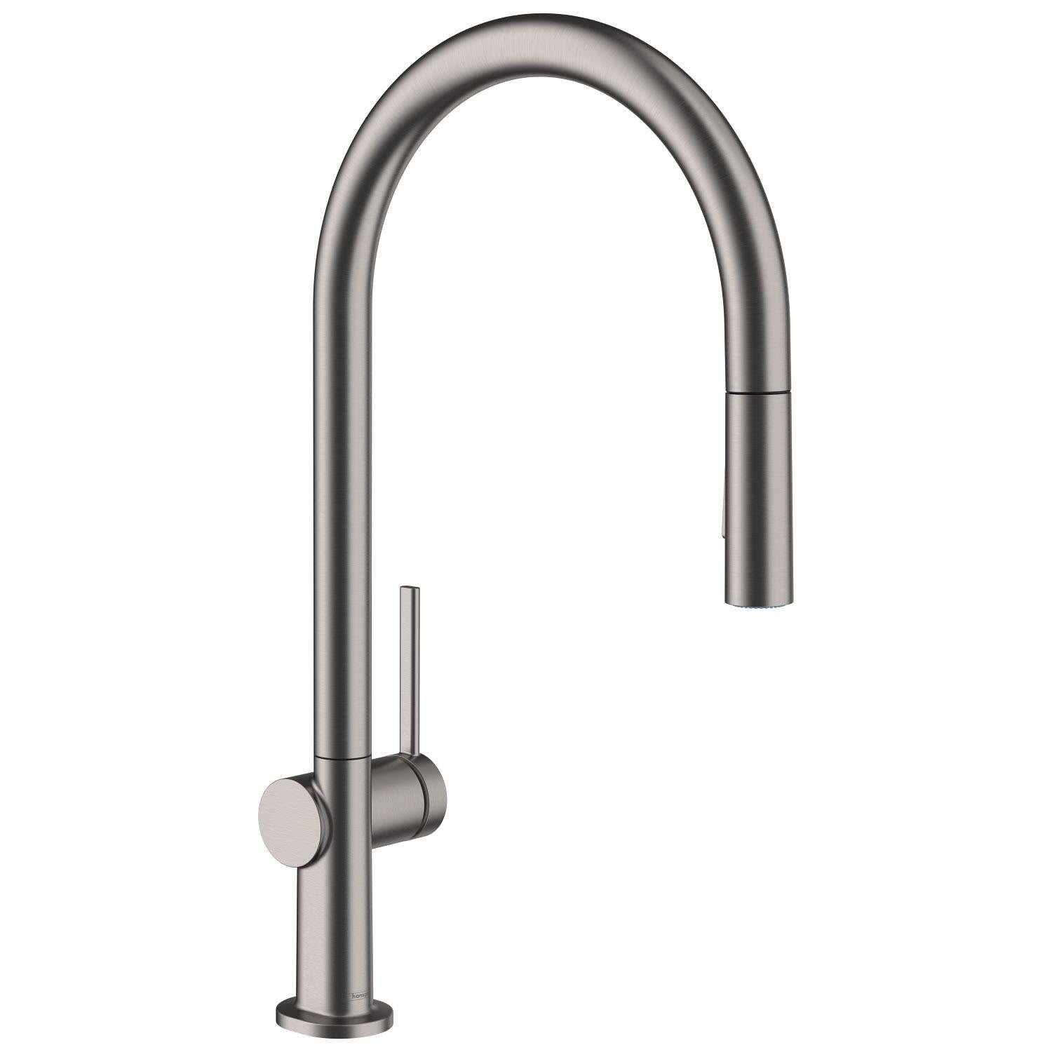 Cмеситель для кухни Hansgrohe Talis M54 72800340 с видвижной лейкой Сатин (157535)