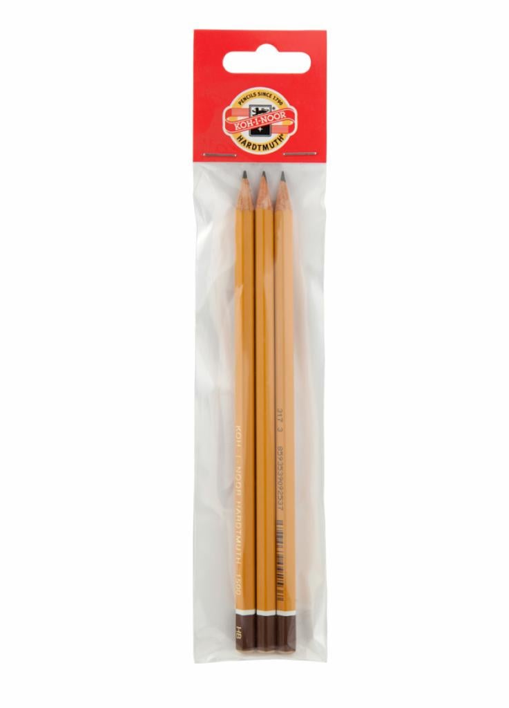 Карандаш графитный Koh-I-Noor 1500.HB/P 3 шт. (8593539133674)