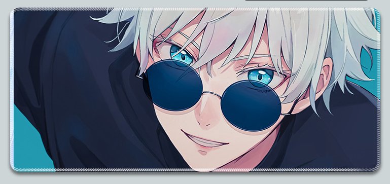 Килимок для мишки з Аніме принтом Jujutsu Kaisen Сатору Годжо 800х300х3 мм (0305)