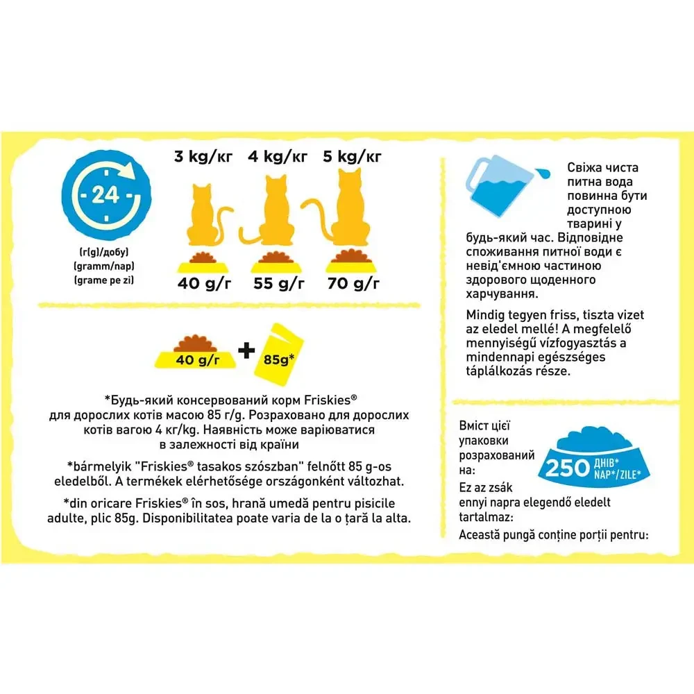 Сухий корм для стерилізованих кішок Friskies лосось та овочі 10 кг (7613033205064) - фото 3 Сухий корм для стерилізованих кішок Friskies лосось та овочі 10 кг (7613033205064) - фото 3