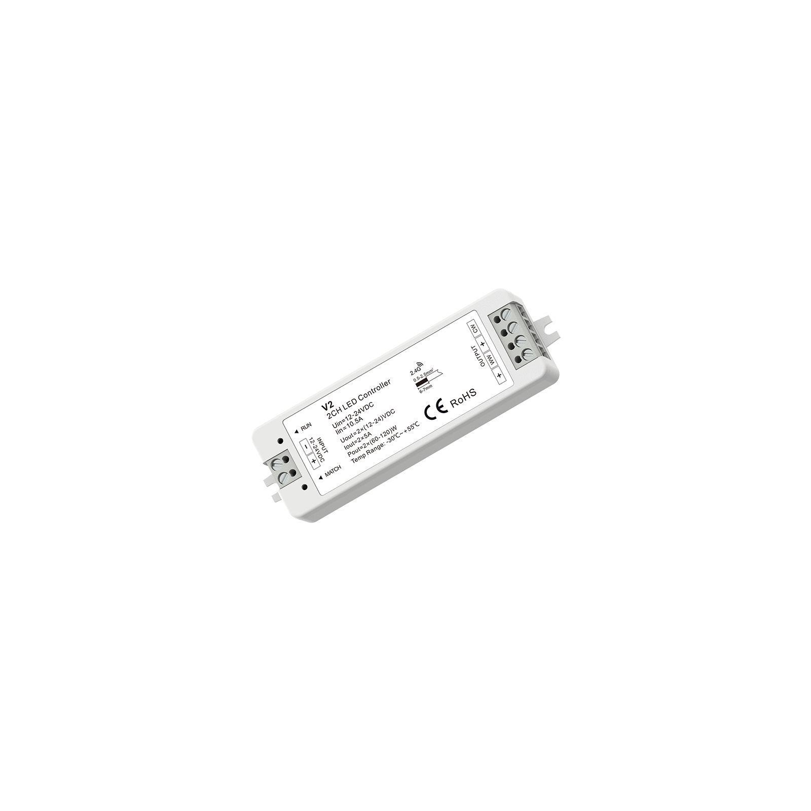 Контроллер-приемник SUNRICHER SVL V2-X CCT 12-36V 15 м RF/IR/WiFi/Wire 5 г (00000031281)