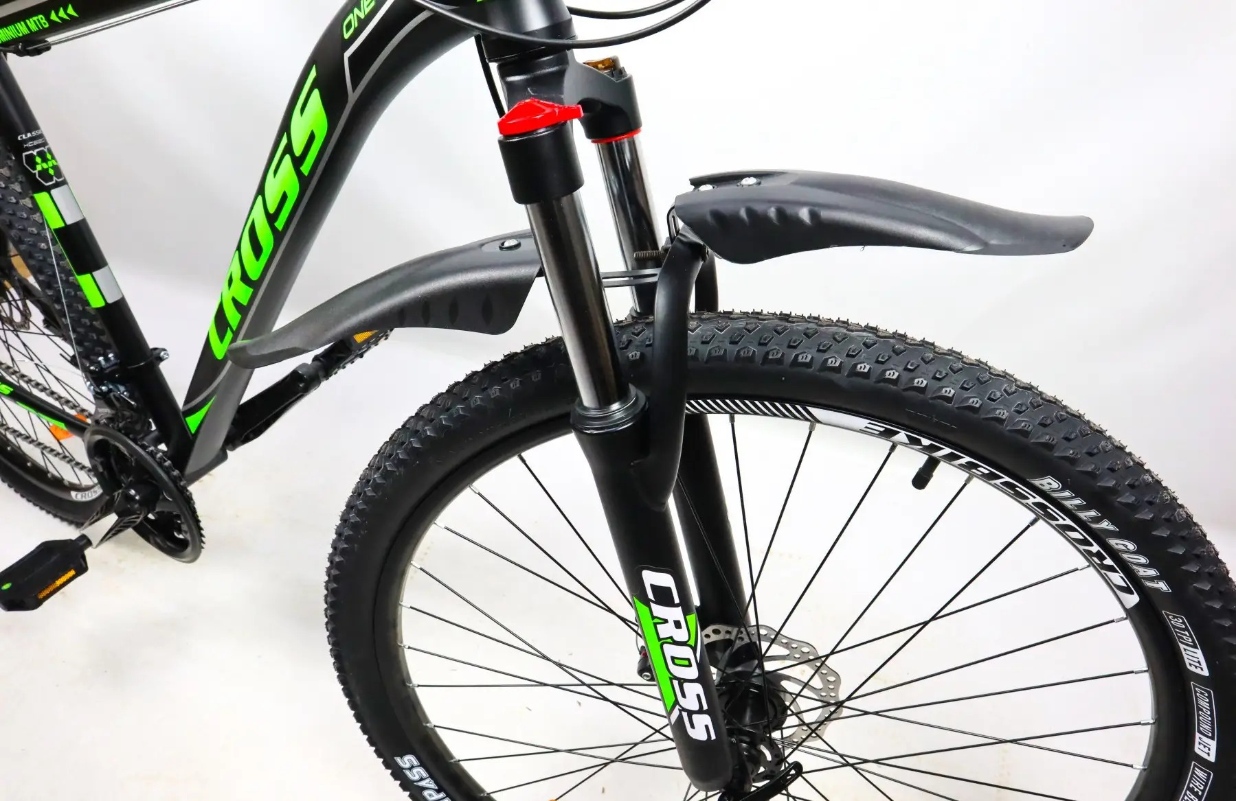 Велосипед горный Cross Hunter 29" 20" Черный/Зеленый (1fdee0c6) - фото 3