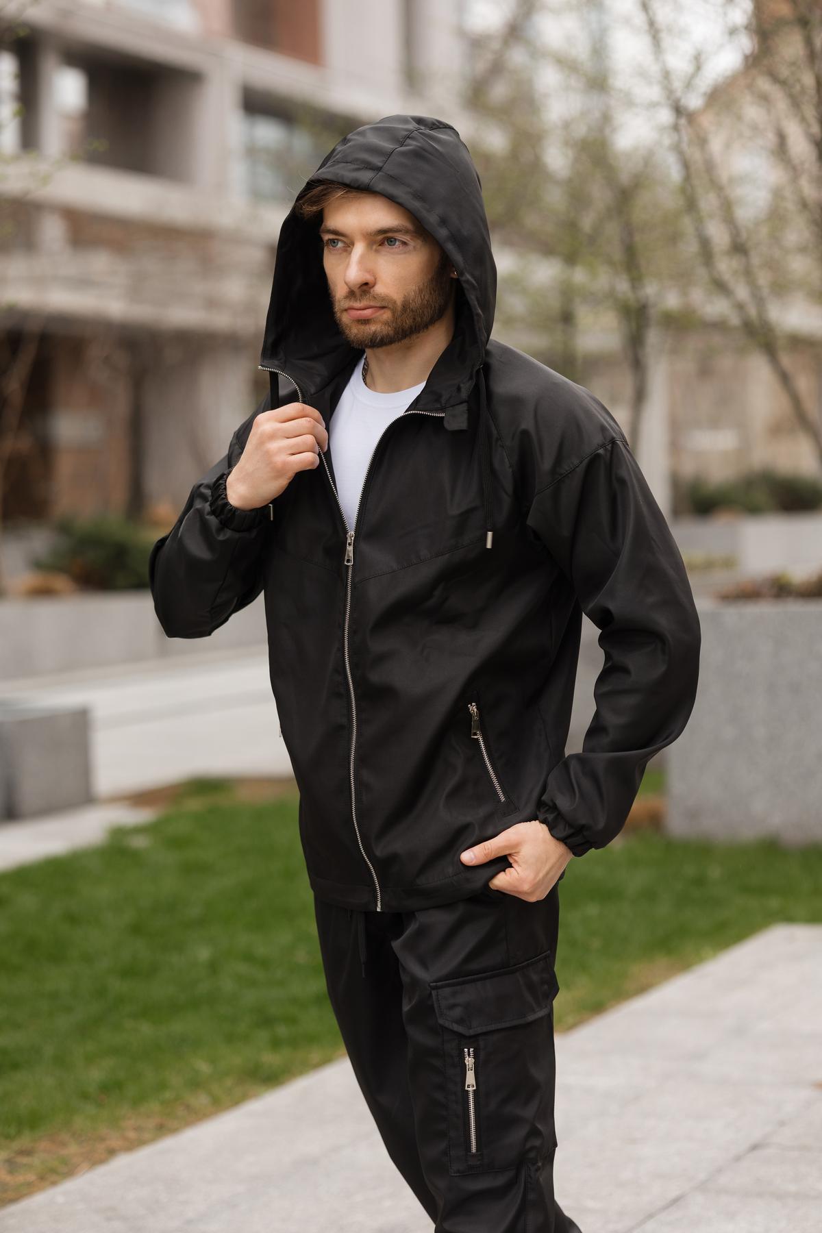 Костюм чоловічий Viter плащівка 3XL Чорний (1618227087/5) - фото 4 Костюм чоловічий Viter плащівка 3XL Чорний (1618227087/5) - фото 4