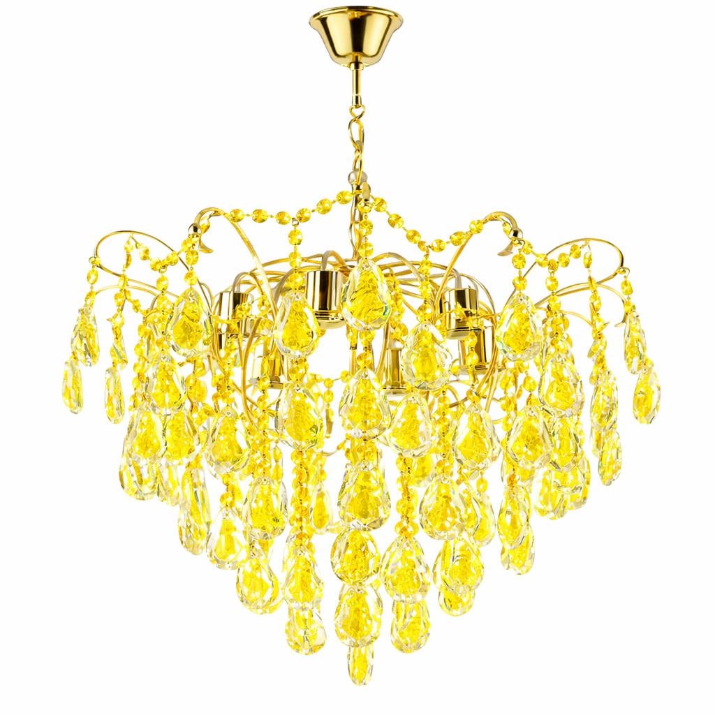 Люстра підвісна кришталева Numina QH-E1345/6 Золотий (32695722) Люстра підвісна кришталева Numina QH-E1345/6 Золотий (32695722)