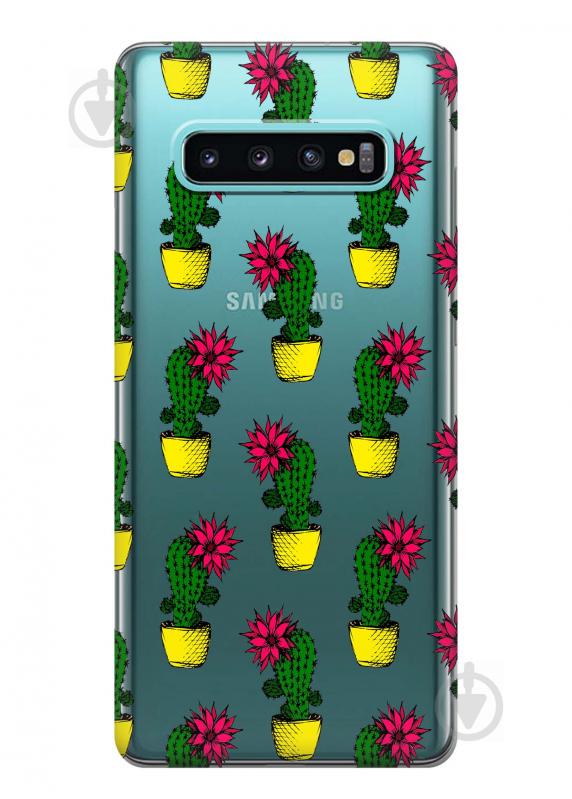Чехол iSwag для Samsung Galaxy S10 Plus Кактусы (H457)