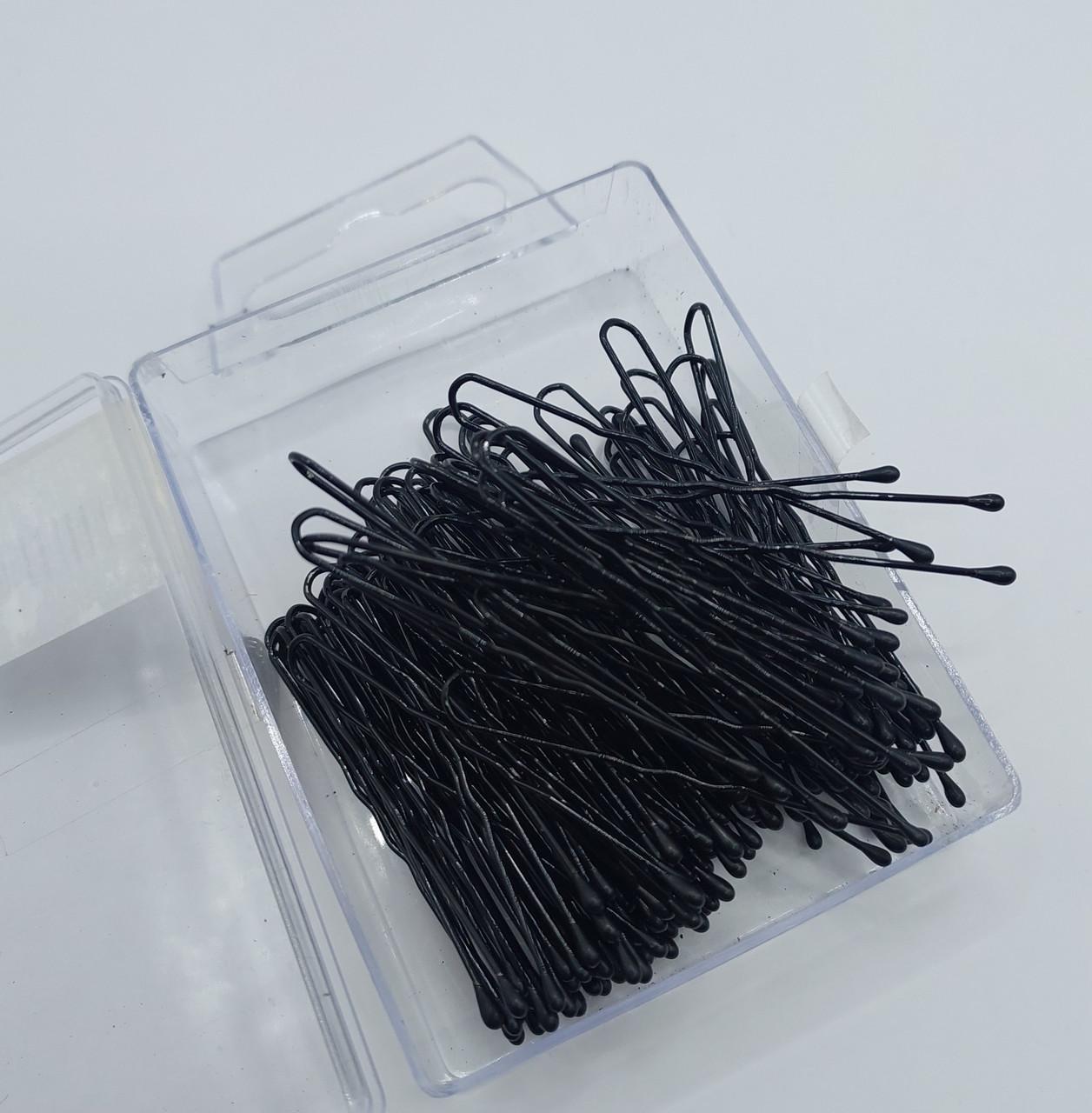 Заколки для волос ДенІС professional 45 мм волна 100 шт.Черный (1453070707)