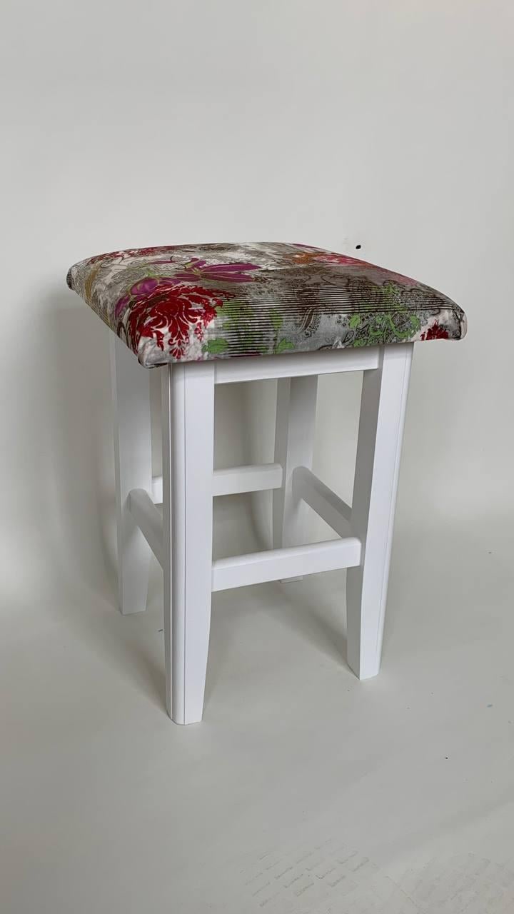 Табуретка кухонна дерев’яна Скіф ТК-14 Білий/Принт - фото 3 Табуретка кухонна дерев’яна Скіф ТК-14 Білий/Принт - фото 3