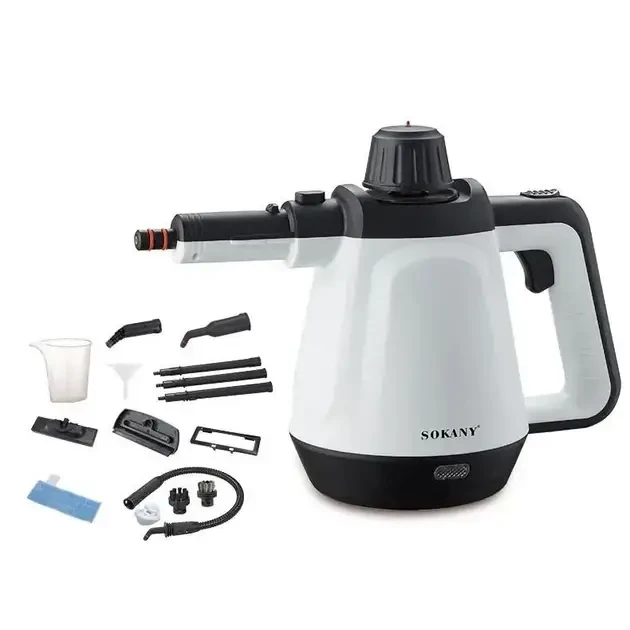 Пароочиститель Sokany SK-11047 ручной с набором насадок Белый (27968900)