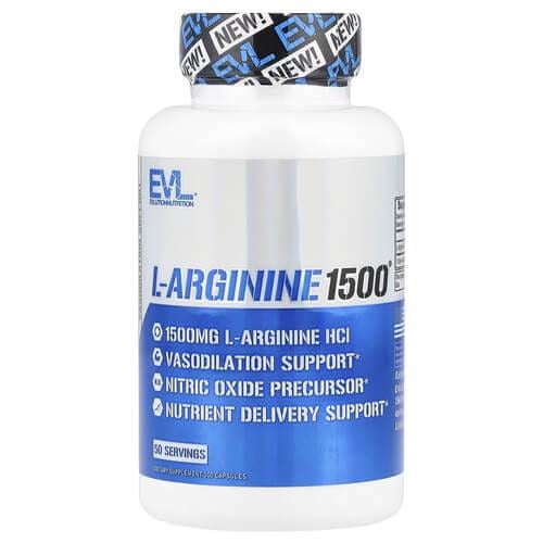 Аргинин EVLution Nutrition L-Arginine 1,500 мг 100 капс. (EVL-02167) Аргинин EVLution Nutrition L-Arginine 1,500 мг 100 капс. (EVL-02167)