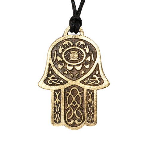 Амулет Amulets of the World Хамса Рука Захист 3,0x2,3x0,3 см Бронзовий (t07030)